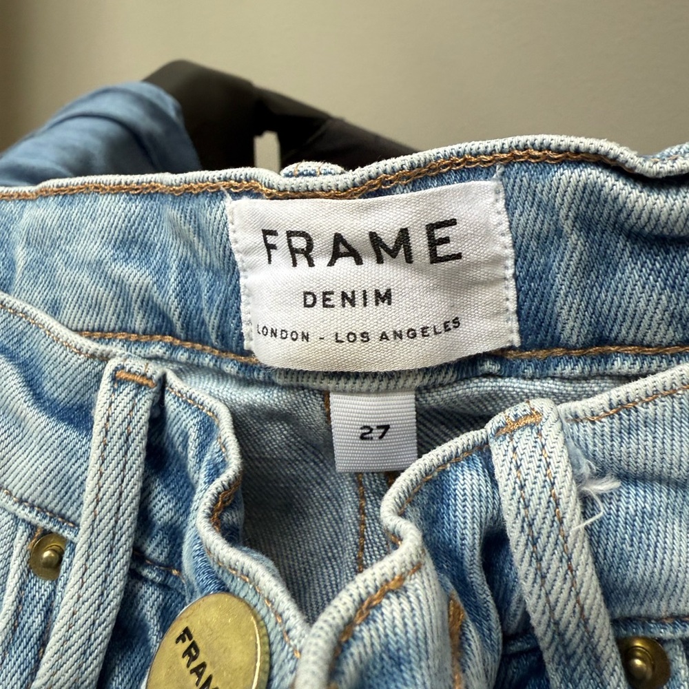Frame Denim Light Blue Jean Shorts